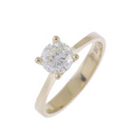 240-SOLITAIRE RING WITH DIAMOND.