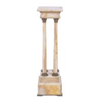 627-NAPOLEON III STYLE ALABASTER STAND, EARLY 20TH CENTURY.