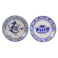 551-PAIR OF VALENCIAN DISHES, 20TH CENTURY. 