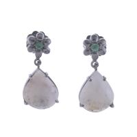26517-EARRINGS WITH COLOURED SAPPHIRE