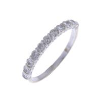 117-HALF WEDDING RING IN WHITE GOLD AND DIAMONDS.