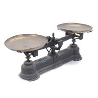 26247-WROUGHT IRON WEIGHT SCALES.