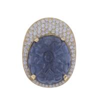 221-PENDANT WITH SAPPHIRE AND DIAMONDS