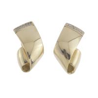159-BOW EARRINGS IN GOLD AND DIAMONDS