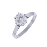 99-GOLD SOLITAIRE RING WITH DIAMOND