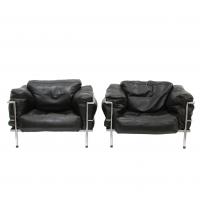 306-"LC3", PAREJA DE SILLONES, SIGLO XX