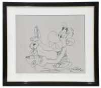 544-ALBERT UDERZO (1927)Astérix haciendo magiaRotulador sobre papel