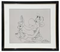 544-ALBERT UDERZO (1927)Astérix haciendo magiaRotulador sobre papel