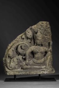 393-"VISHNU", ALTORRELIEVE CAMBOYANO, DE KHMER, SIGLOS XII Y XIII