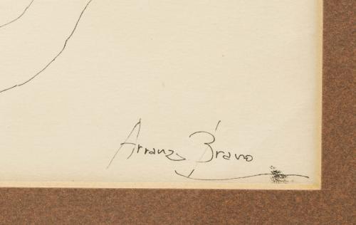 EDUARD ARRANZ-BRAVO (1941)., Retratos., Plumilla sobre pape