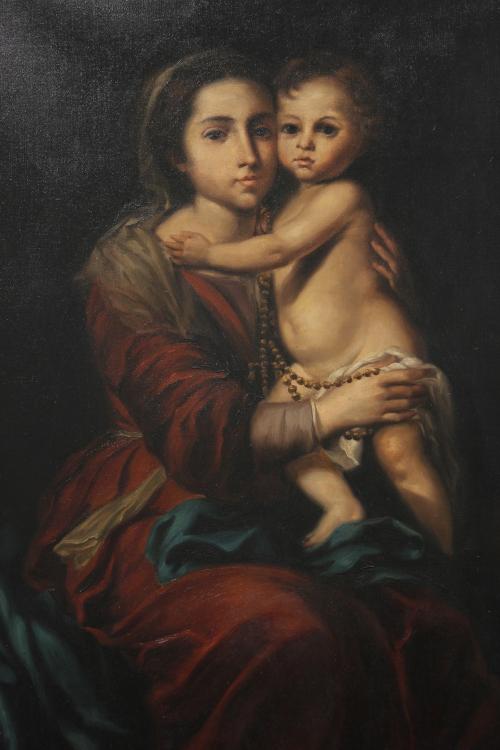 JOAQUIM BRULL I VINYOLES (S. XIX-XX)., Virgen del Rosario c