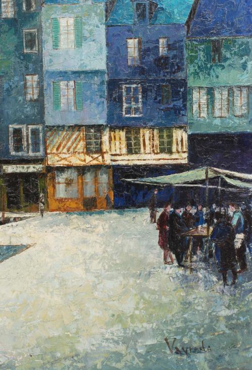 JOSEP M. VAYREDA CANADELL (1932-2001), "Le port d&#39;Honfleur"