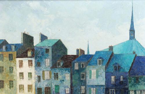 JOSEP M. VAYREDA CANADELL (1932-2001), "Le port d&#39;Honfleur"