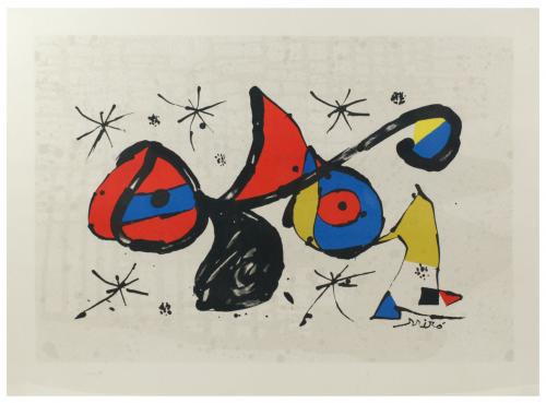 DESPUÉS DE JOAN MIRO (1893-1983), Composición, Litografía