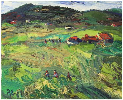 JOAN ABELLÓ (1922-2008)PaisajeÓleo sobre lienzo