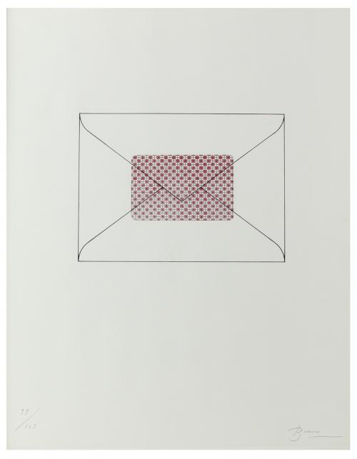 JOAN BROSSA (1919-1998)"Darrera la carta"Litografía