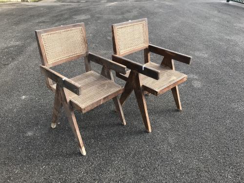 PIERRE JEANNERET (GINEBRA, SUIZA, 1896-1967), "Office cane 