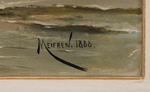 ELISEU MEIFRÉN ROIG (1859-1940), Marina., Óleo sobre lienzo.