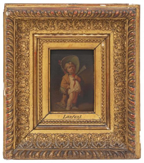 FRANÇOIS LOUIS LANFANT DE METZ (1814-1892) Niño con abanico.
