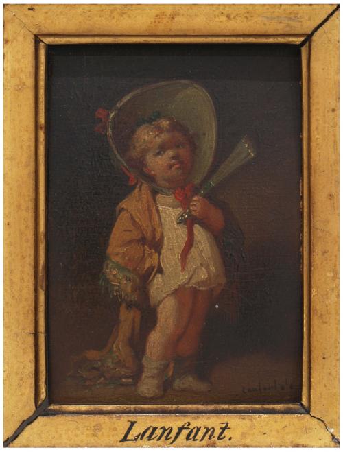 FRANÇOIS LOUIS LANFANT DE METZ (1814-1892), Niño con abanic