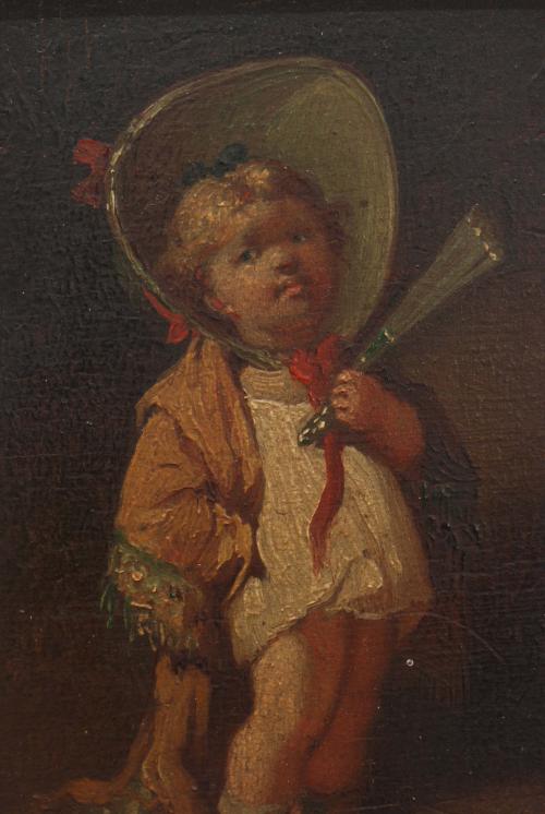 FRANÇOIS LOUIS LANFANT DE METZ (1814-1892), Niño con abanic