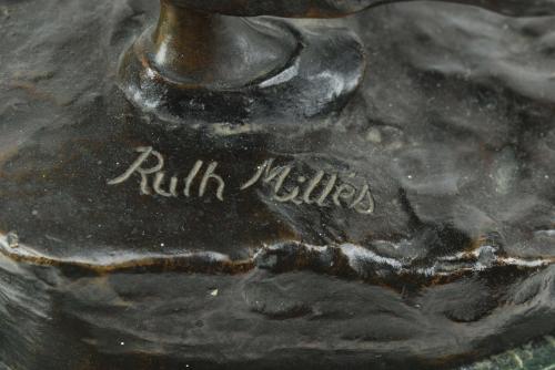RUTH ANNA MARIA MILLES (1873-1941), Viento., Bronce.