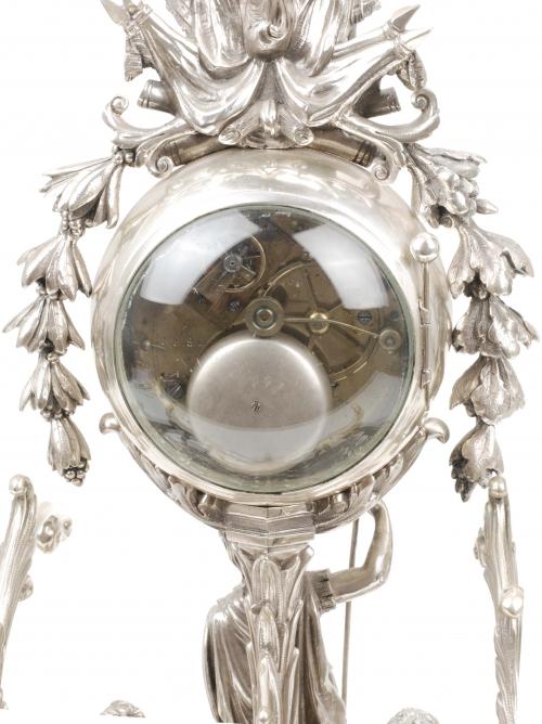 GRAN ESCRIBANÍA FRANCESA CON RELOJ, 1858-1879