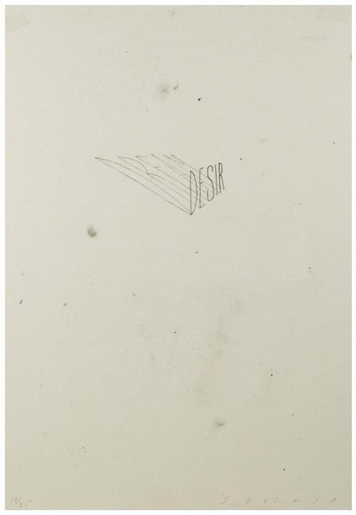 JAUME PLENSA (1955), "Desir-Dream"., Litografía.