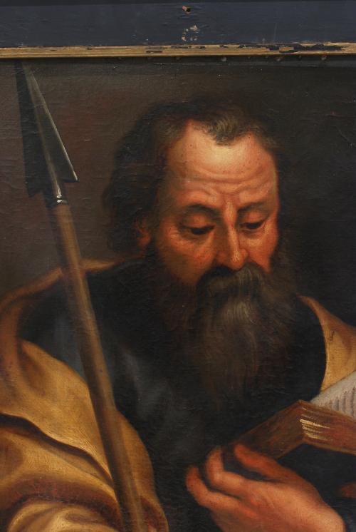18TH CENTURY SPANISH SCHOOL, "Apostles"., Oil on canvas.