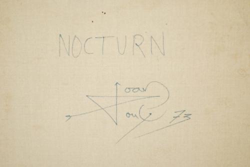 JOAN PONÇ I BONET (1927-1984), "Nocturn"., Acrílico sobre t