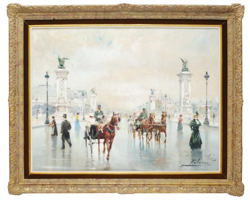 ALFREDO PALMERO DE GREGORIO, "MAESTRO PALMERO" (1901-1991). "Café en la opera de París"