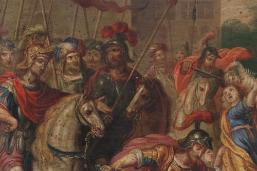 ESCUELA FLAMENCA DEL SIGLO XVII, Herodes y la matanza de lo
