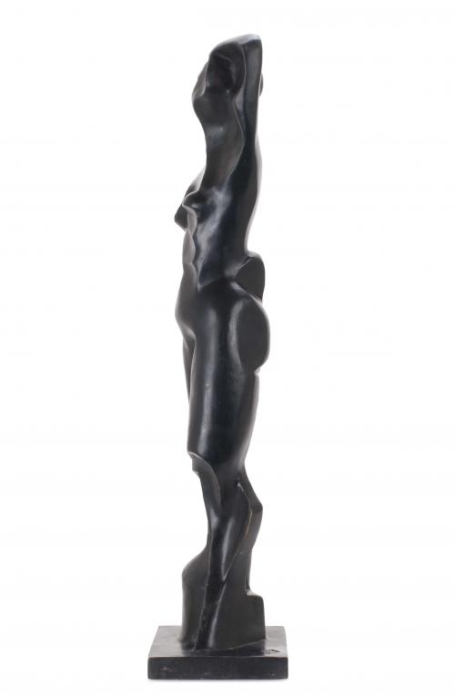 KATARZYNA KOBRO (1898-1951), Desnudo femenino., Bronce de p
