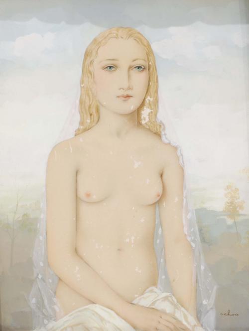  ENRIQUE OCHOA (1891-1978)., "Desnudo Femenino".