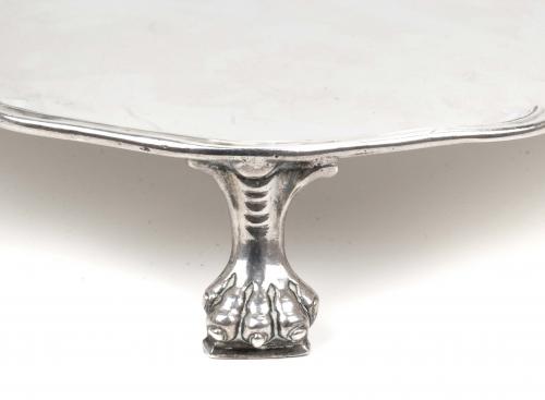 SILVER SALVER, BARCELONA, 19TH CENTURY.