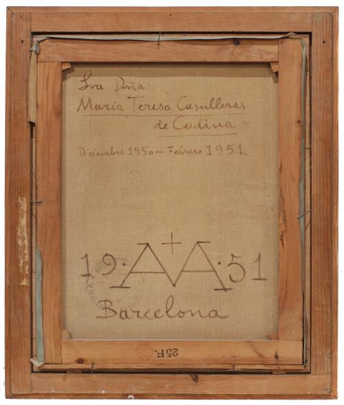 "SRA. DÑA. Mª TERESA CASULLLERAS DE CODINA". Diciembre 1950