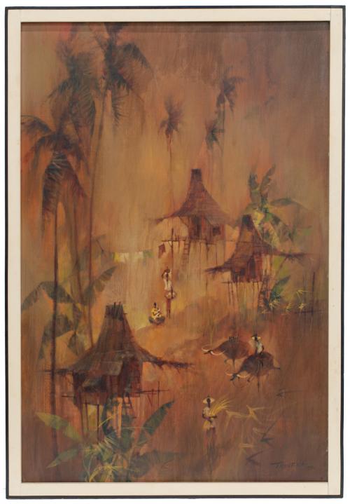 ROMEO TABUENA (1921-2015) "Paisaje filipino".