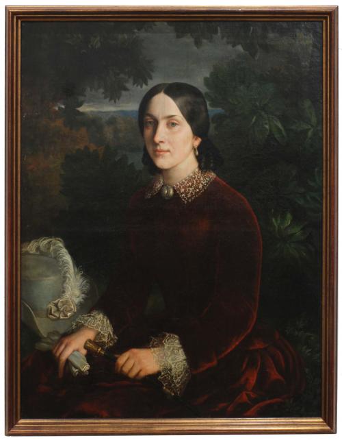 ENGLISH SCHOOL, C19th "PORTRAIT OF A LADY".