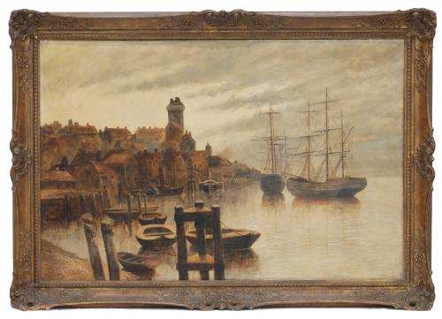 J. WARREN GRAY (1824-1912). "SHIELDS HARBOUR".
