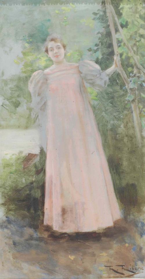 ROMÁN RIBERA CIRERA (1848-1935). "DAMA".