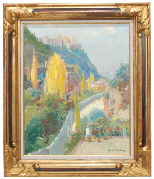 JOSE LUIS CASTANE (XX) "Otoño en la Alhambra".