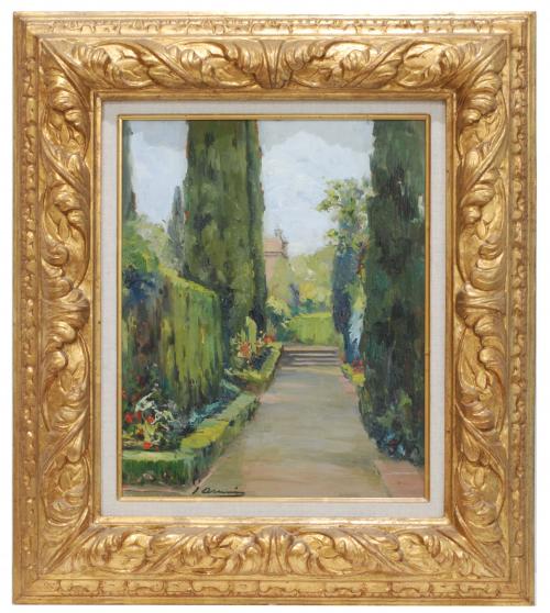 JOAQUÍM ASENSIO MARINÉ (1890-1961)., "Jardín".