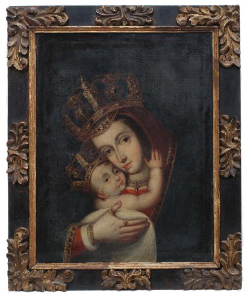 ESCUELA COLONIAL DEL SIGLO XVIII., "Virgen de Belén".