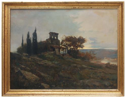 FRANCESC TORRESCASSANA (1845-1918)., "Paisaje".