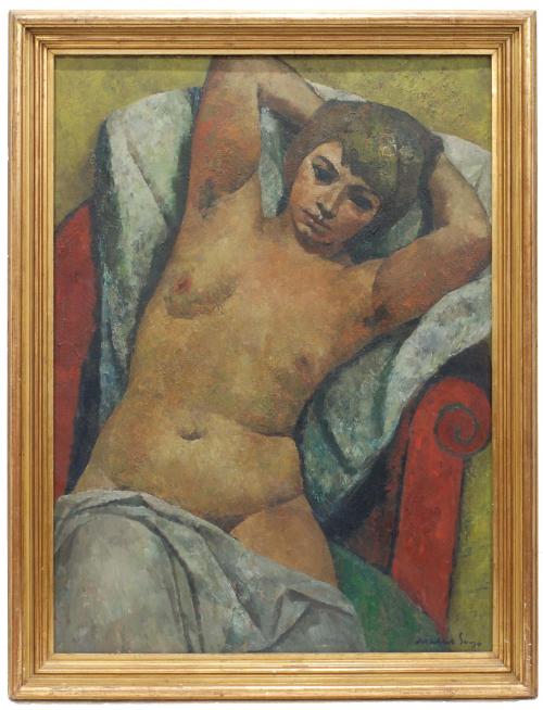 JOSEP MARIA MALLOL SUAZO (1910-1986) "Desnudo femenino".