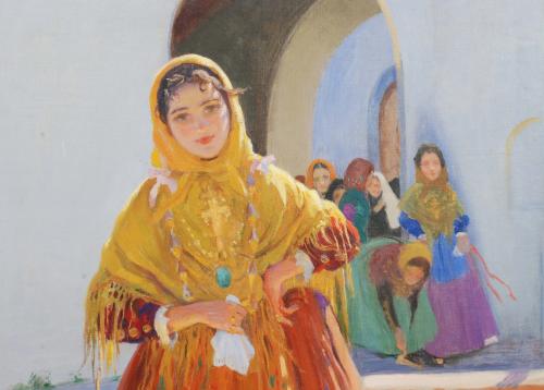 LAUREÀ BARRAU BUÑOL (1864-1957)., "Joven ibicenca".