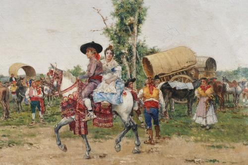 JOAQUIM AGRASSOT Y JUAN  (1836-1919)., "Romería".