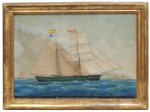 JOSÉ PINEDA GUERRA (1837-1907). "Velero".