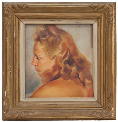 FRANCISCO DOMINGO SEGURA (1893-1974). "Retrato femenino".