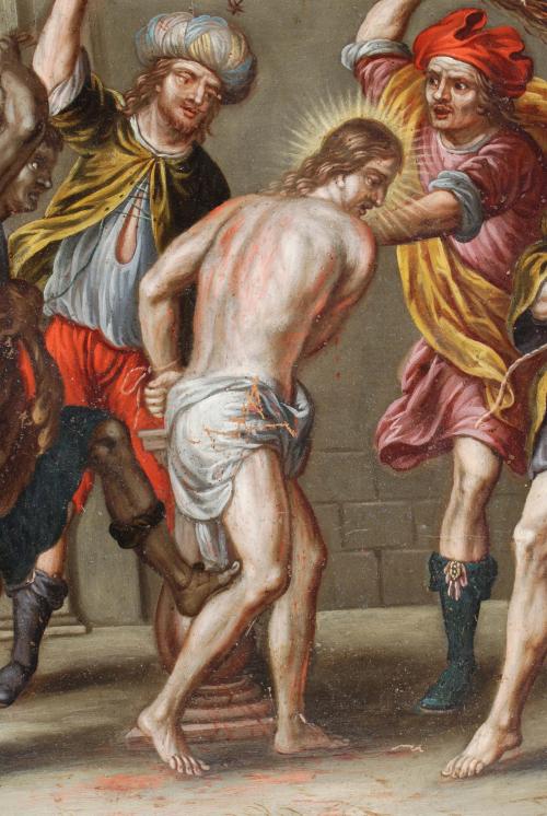 PEETER SION (1624-1695). "Flagelación de Cristo".
